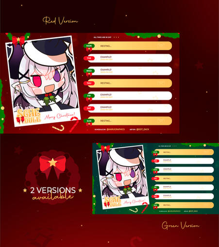 Christmas Schedule by Haru