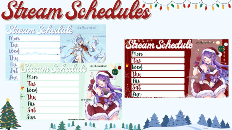 Winter Schedule by Jellydoughnut