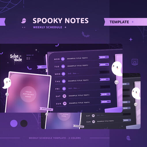 Spooky Note Schedule by MelonTurtle