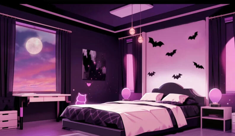 Goth Room by FumiDesignStudio