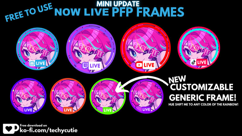 Live PFP frames by Techycutie