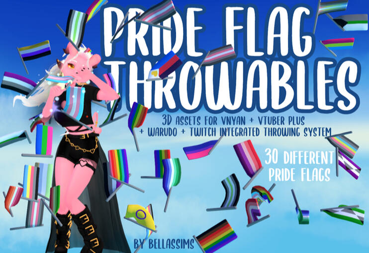 Pride Flag Throwables by Bellassims